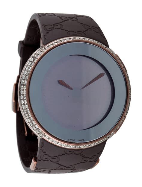 gucci digital white diamond watch|Gucci diamond watches for women.